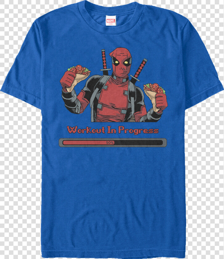 Workout In Progress Deadpool T shirt   Marvel Cinematic Universe  HD Png DownloadTransparent PNG