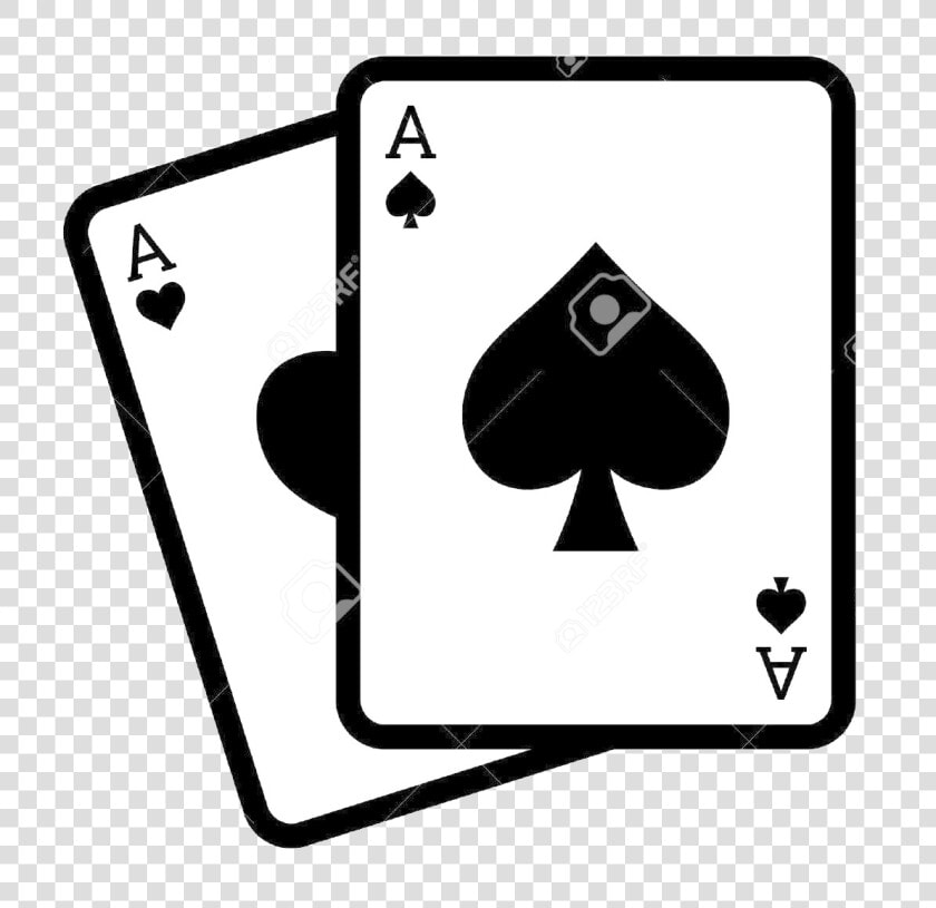 Playing Cards Blackjack Poker With Aces Line Art Icon   Ace Cards Vector Png  Transparent PngTransparent PNG