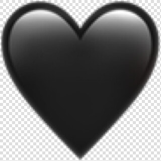  black  heart  blackheart  black  heart  emoji  heartemoji   Heart  HD Png DownloadTransparent PNG