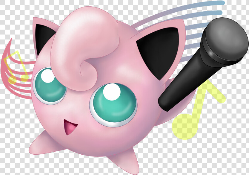 Jigglypuff Used Sing Game Art Hq Pokemon Art Tribute   Jigglypuff Pokemon Singing Imagrs  HD Png DownloadTransparent PNG