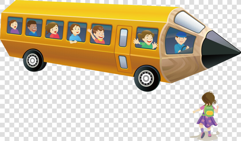 School Bus Pencil Cartoon   Drawing School Bus Cartoon  HD Png DownloadTransparent PNG