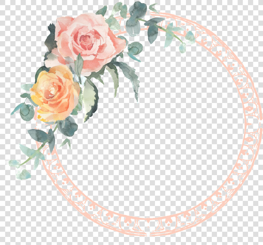 Round Fashion Garland Transparent Border   Transparent Floral Round Border  HD Png DownloadTransparent PNG