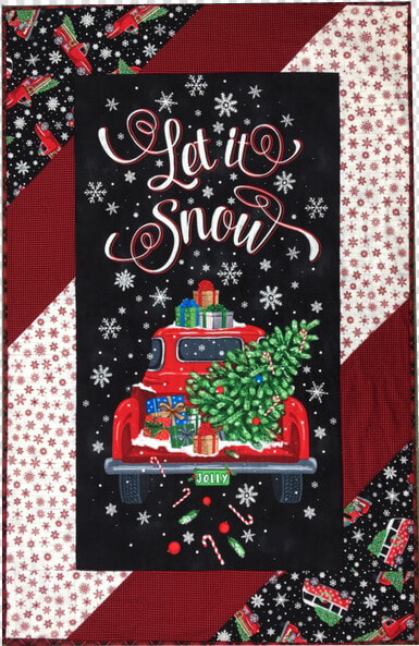 Let It Snow Includes Pattern Fabrics   Let It Snow Timeless Treasures Fabric  HD Png DownloadTransparent PNG