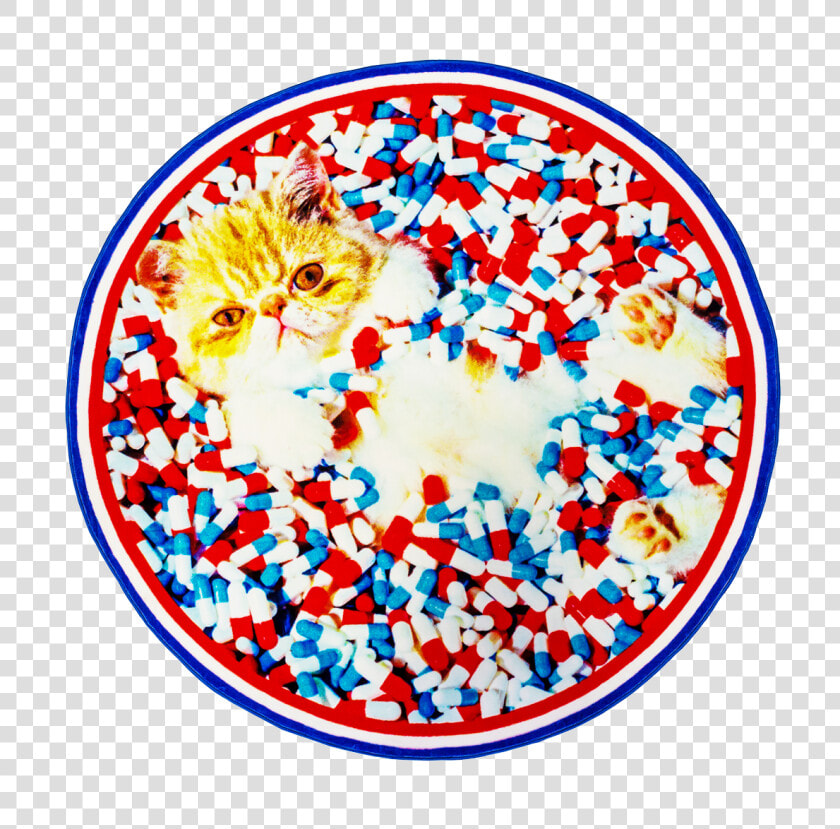 Round Rug Cat 0   Toiletpapier Seletti Plate  HD Png DownloadTransparent PNG