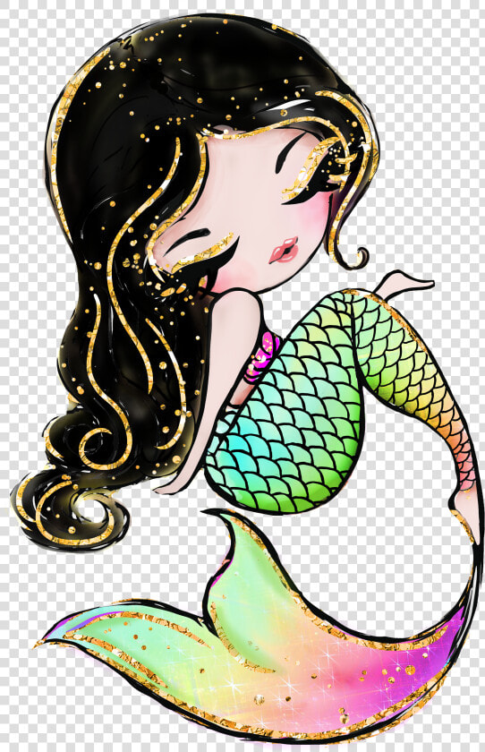  rainbowmermaid  rainbow  scales  mermaidtail  mermaid   Illustration  HD Png DownloadTransparent PNG