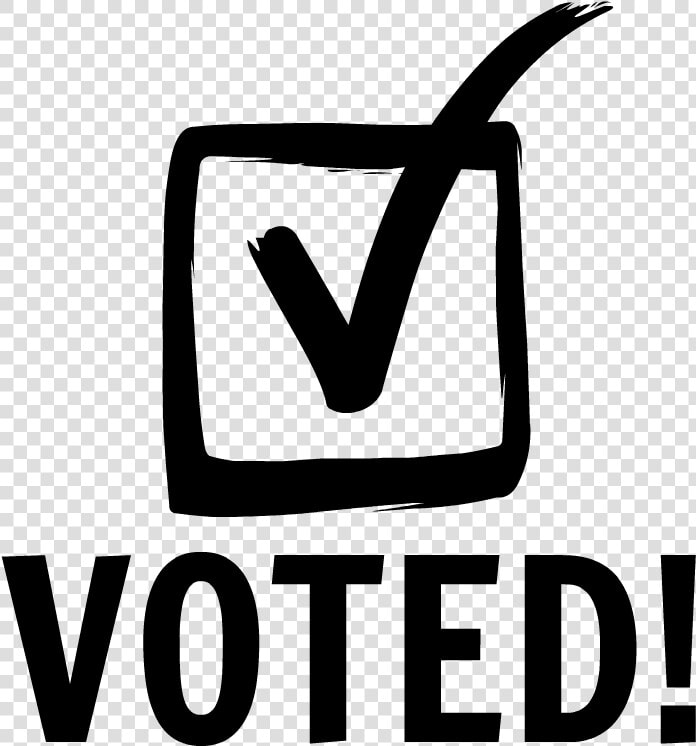 Voted Sticker Black And White   Png Download   Voted Black And White  Transparent PngTransparent PNG