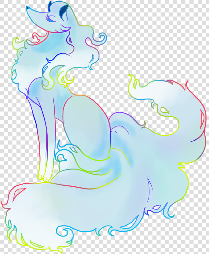 Alolan Ninetales   Illustration  HD Png DownloadTransparent PNG