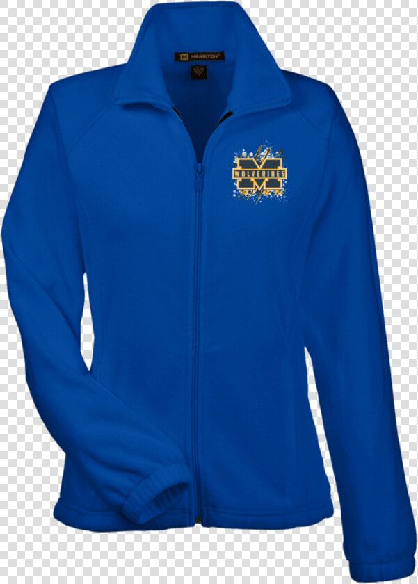 Michigan Wolverines Splatter Logo Womens Fleece Jacket   Polar Fleece  HD Png DownloadTransparent PNG