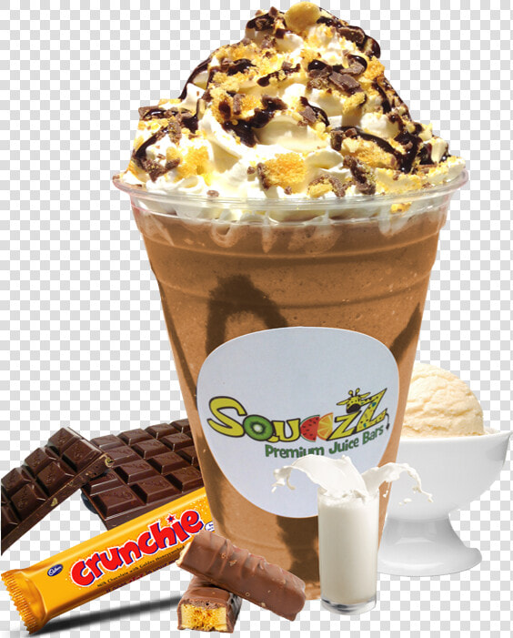 Crunchie Milkshake   Chocolate Bar Milkshake Png  Transparent PngTransparent PNG