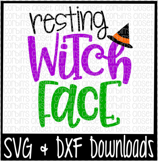 Free Halloween Svg   Resting Witch Face Cut File Crafter   Poster  HD Png DownloadTransparent PNG