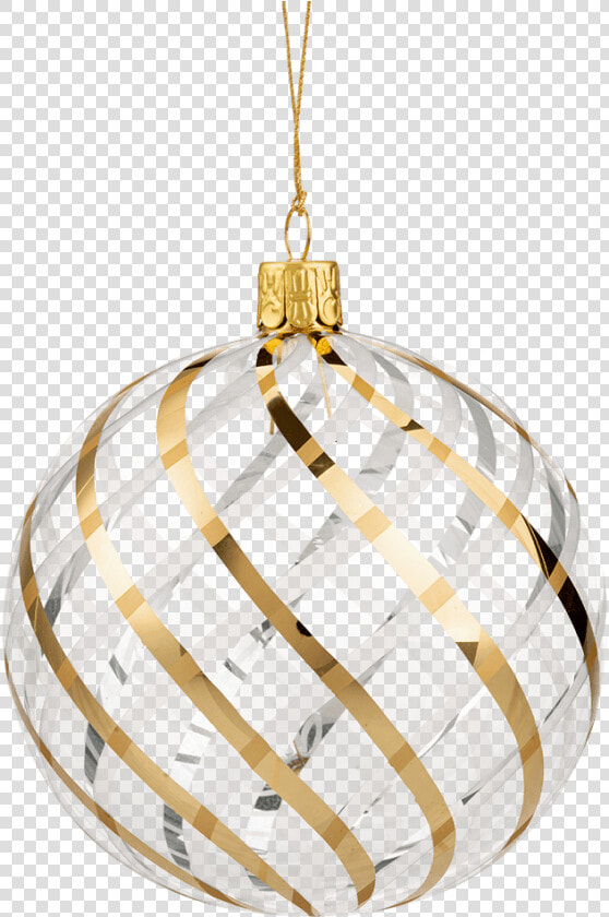 Glass Bauble Clear With Gold white Net Pattern  10   Gold White Christmas Ball Png  Transparent PngTransparent PNG