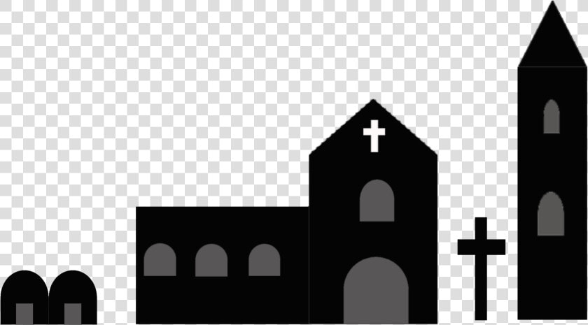 Silhouette Christian Church Clip Art   Monastery Silhouette  HD Png DownloadTransparent PNG