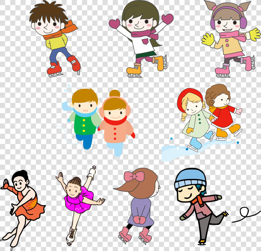 Skate Clipart Cool Person   Winter Games Clipart  HD Png DownloadTransparent PNG