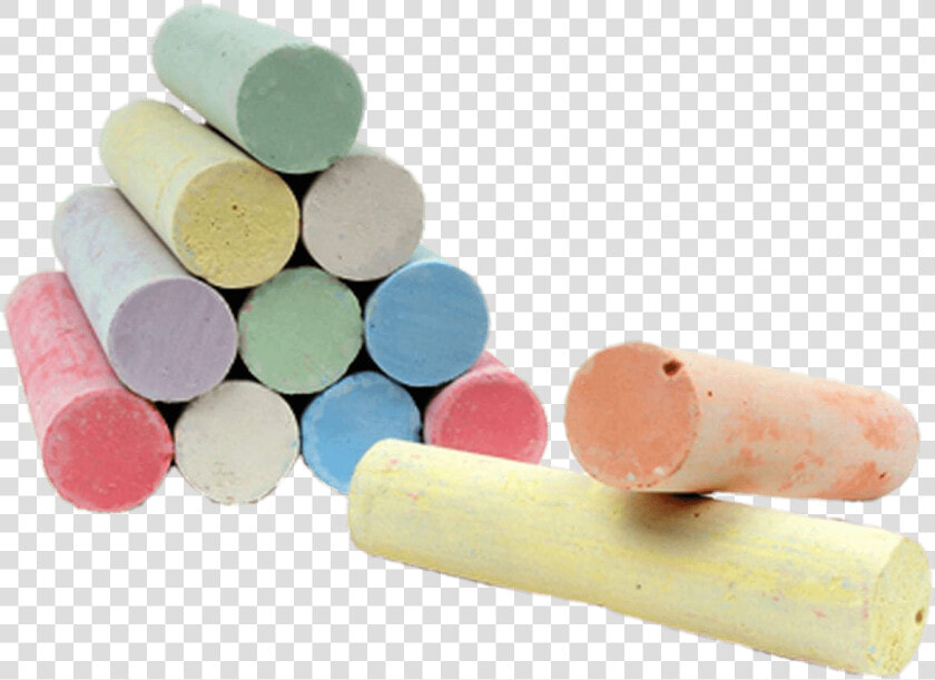 Stack Of Coloured Chalk Sticks   Sidewalk Chalk Chalk Clipart  HD Png DownloadTransparent PNG