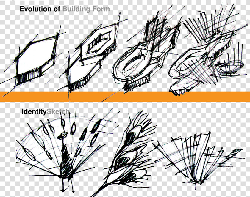 Idea Development Sketches Concept   Building Form Evolution  HD Png DownloadTransparent PNG