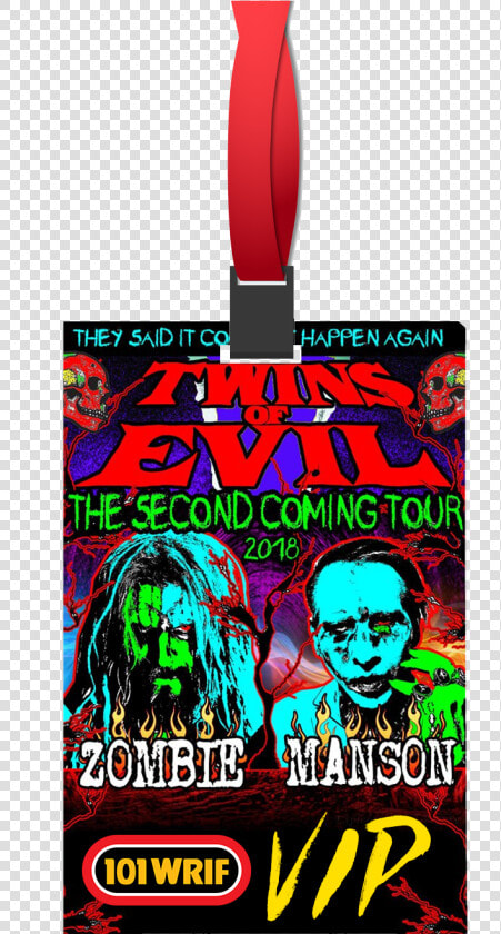 Rob Zombie Marilyn Manson 2018 Tour Clipart   Png Download   Twins Of Evil Tour 2019  Transparent PngTransparent PNG