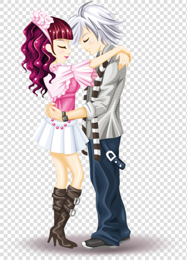 Kisspng Couple Valentines Day Illustration Hugging   Qq 秀 头像  Transparent PngTransparent PNG