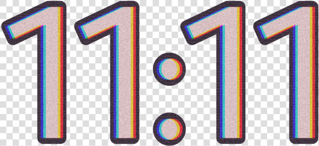 11  glitch  aestheticnumber  aesthetic  number  time   Aesthetic Stickers 11 11  HD Png DownloadTransparent PNG