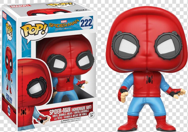 Spider Man Far From Home Funko Pop Spider Man Upgraded   Spider Man Homemade Suit Funko Pop  HD Png DownloadTransparent PNG