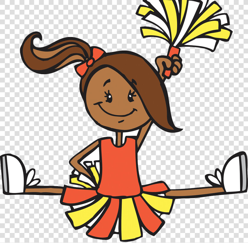 Transparent Cheerleader Clip Art   Cartoon Cheerleading Png  Png DownloadTransparent PNG