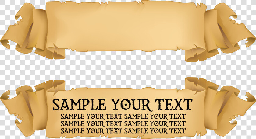 Transparent Scroll Banner Png   Paper Banner Png  Png DownloadTransparent PNG