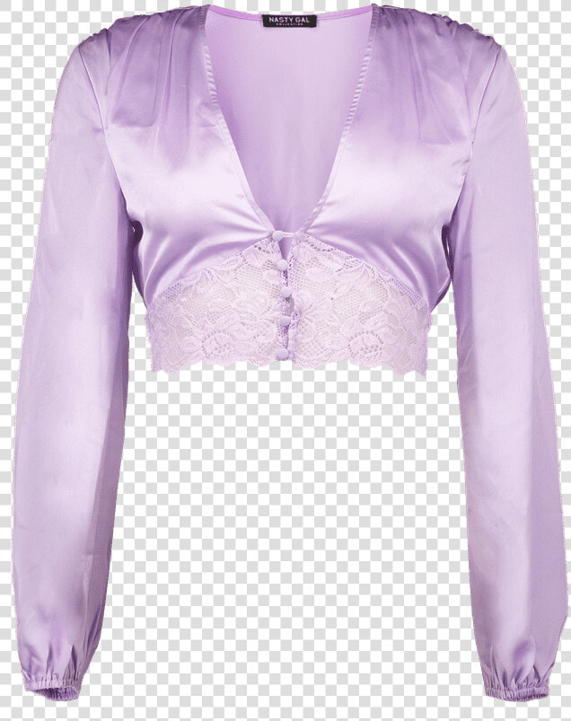 Lace Meet Up Cropped Satin Top   Satin  HD Png DownloadTransparent PNG