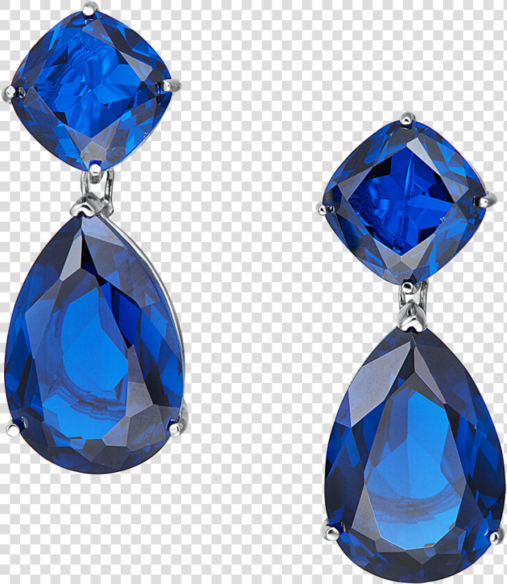 Angelina Omega Clip Blue Earrings Make Them Green With   Blue Earring Png  Transparent PngTransparent PNG