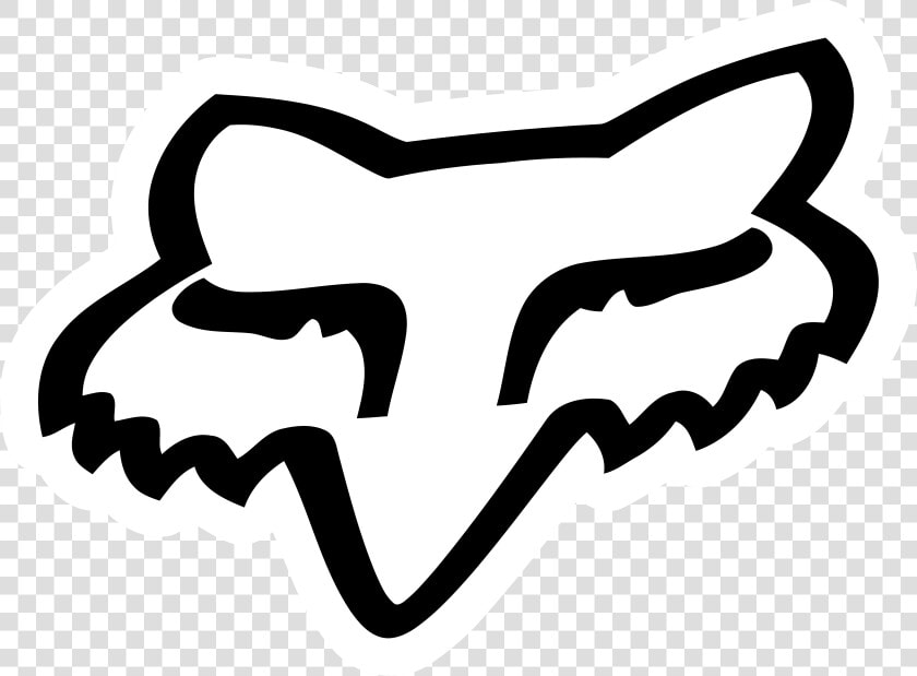 Fox Racing Logo  Head  White Black Logo Png   Fox Racing  Transparent PngTransparent PNG