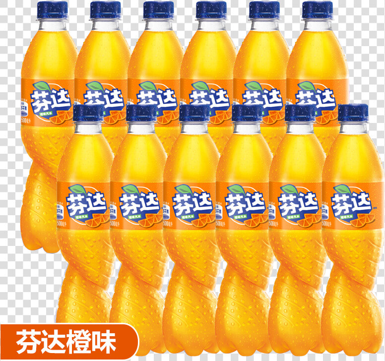 Coca cola Fanta Orange Sauce 500ml 12 Bottle Fruity   Orange Soft Drink  HD Png DownloadTransparent PNG