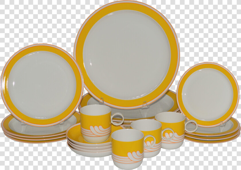 Rosenthal Yellow Studio Set   Dinner Set Png Transparents  Png DownloadTransparent PNG