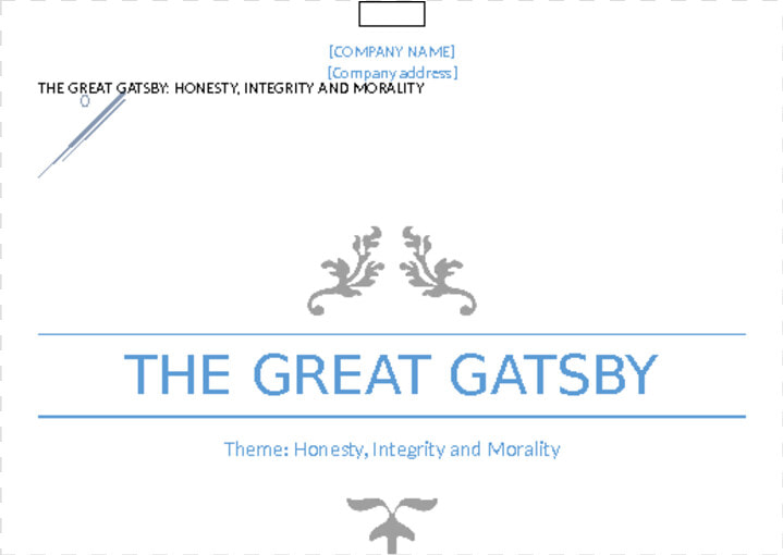 Essay On Great Gatsby   Paper Product  HD Png DownloadTransparent PNG