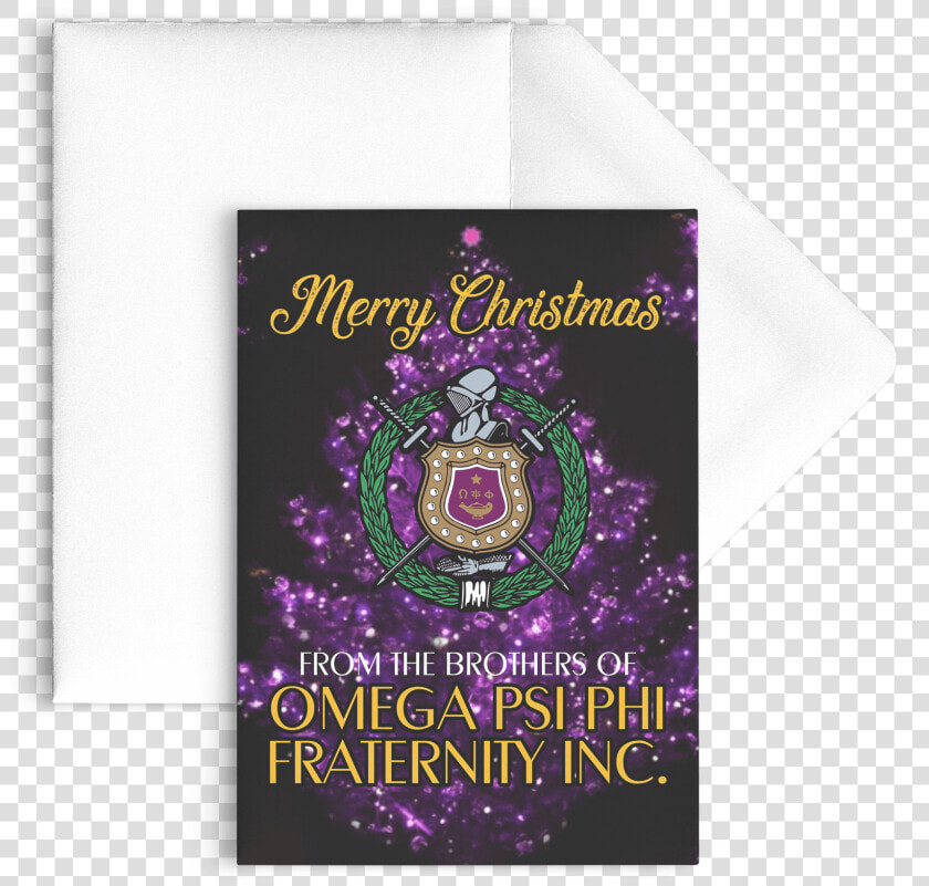 Omega Psi Phi Christmas Card   Omega Psi Phi Christmas  HD Png DownloadTransparent PNG