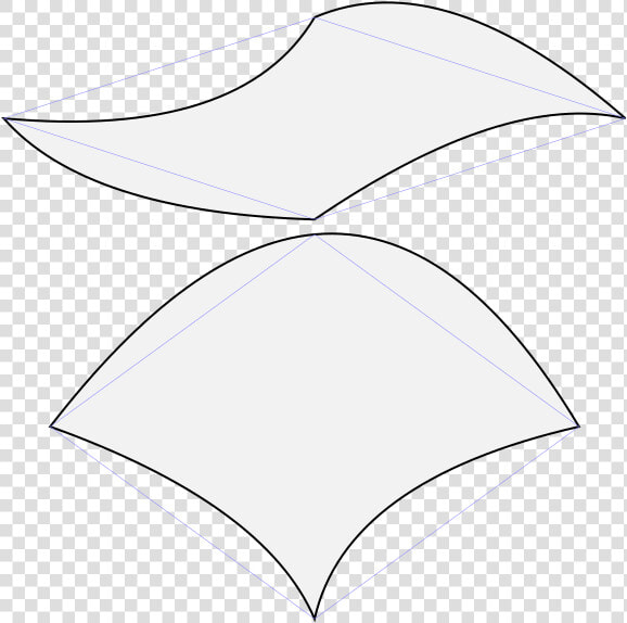 Penrose Rhombuses With Parabolic Edges   Umbrella  HD Png DownloadTransparent PNG