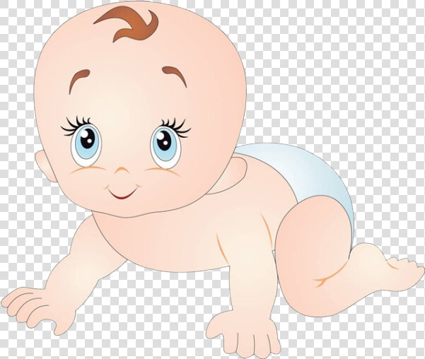 Diaper Clipart Crawling   Cartoon  HD Png DownloadTransparent PNG