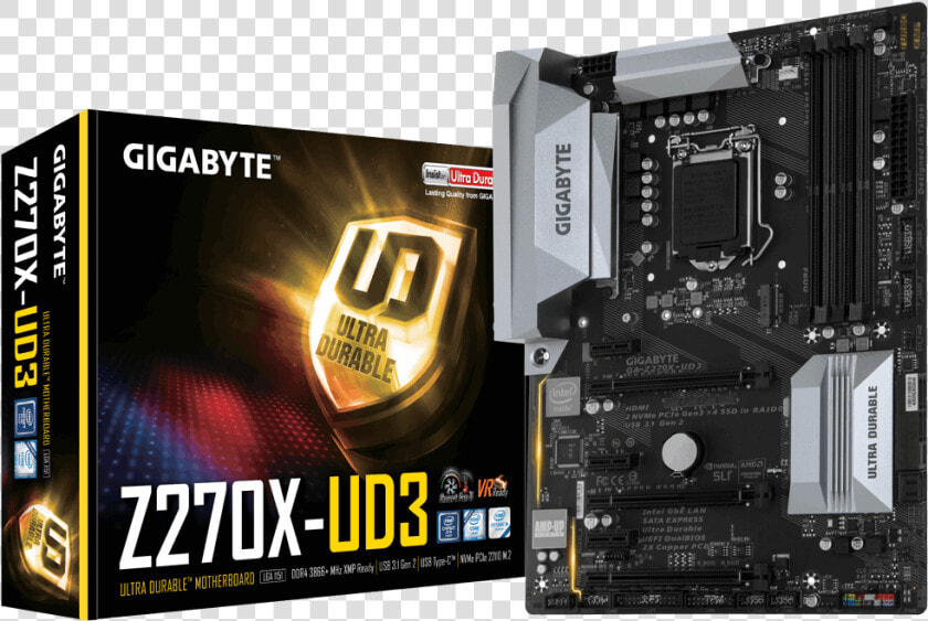 Gigabyte Ga Z270x Ud3 Atx Lga1151 Motherboard   Png   Gigabyte Z270x Ud3  Transparent PngTransparent PNG