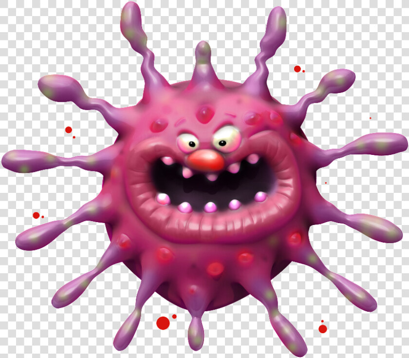 Flu Virus   Png Download   Cancer Cell Cartoon  Transparent PngTransparent PNG