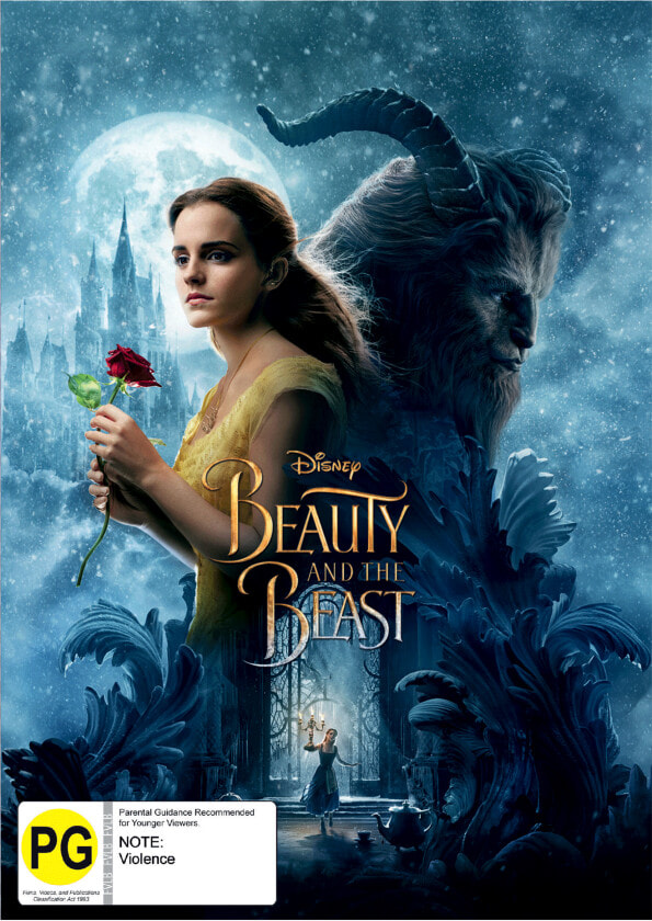 Beauty And The Beast Live Action Enz29880 2d Packshot   Beauty And The Beast 2017 Blu Ray  HD Png DownloadTransparent PNG