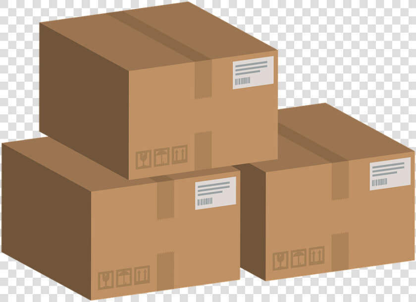 Carton  Boxes  Set  Brown  Courier  Box  Cardboard   Carton Boxes  HD Png DownloadTransparent PNG