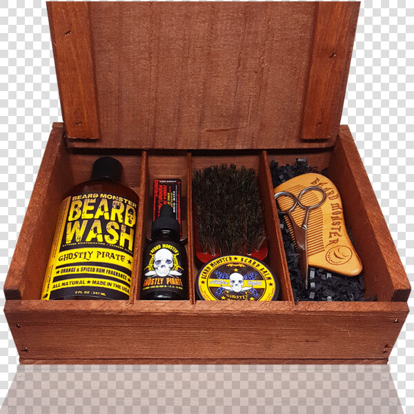 Clip Art Complete Beard In Box   Beard Grooming Kit Wooden Box  HD Png DownloadTransparent PNG