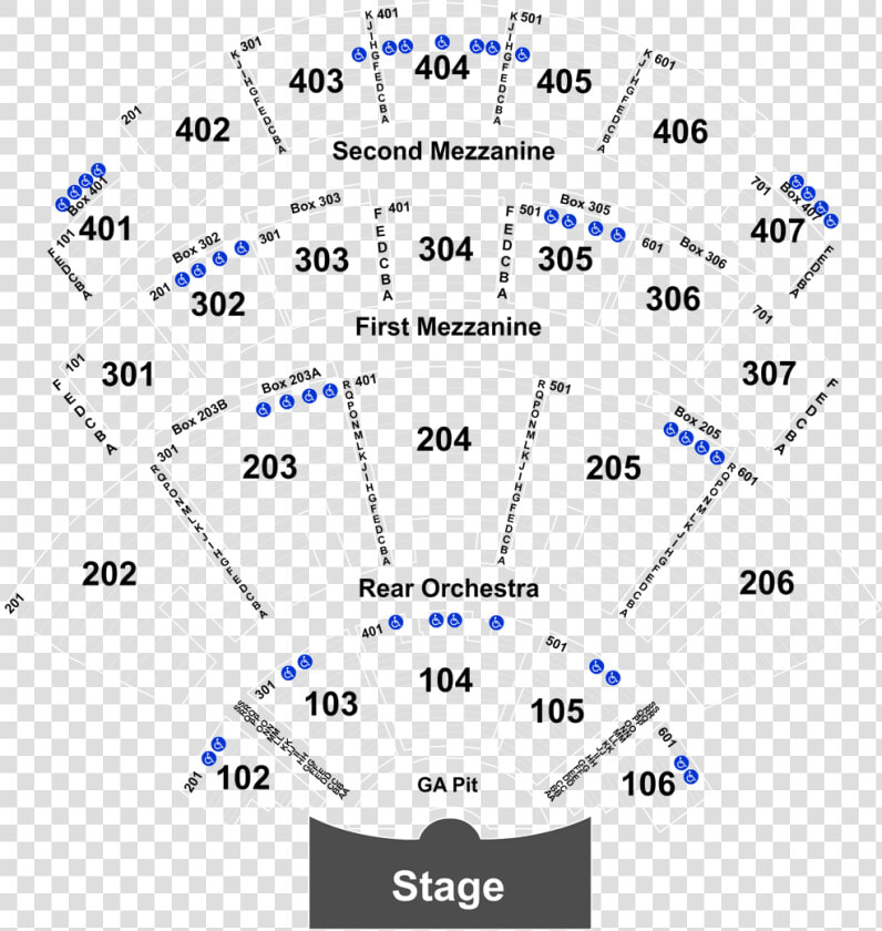 K Rock Centre Seating Chart  HD Png DownloadTransparent PNG