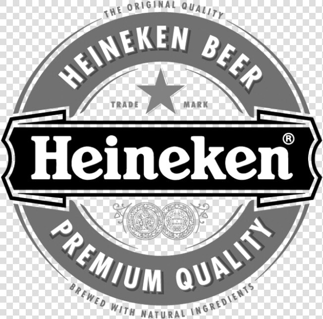 Heineken Logo Scroll 2   Heineken Logo Black And White  HD Png DownloadTransparent PNG