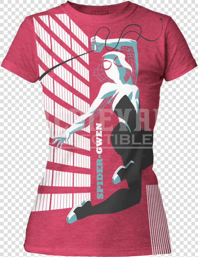 Womens Spider Gwen Michael Cho T Shirt   Spider Gwen Girls Shirt  HD Png DownloadTransparent PNG