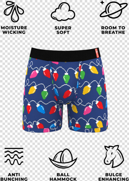 Men S Christmas Light Pouch Boxers Itemprop Image   Men Pouch Underwear  HD Png DownloadTransparent PNG