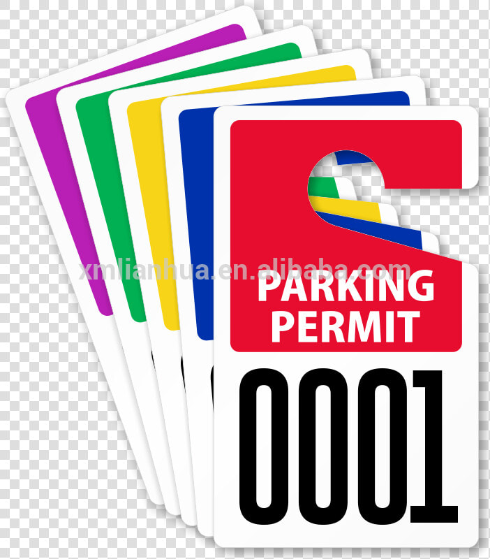 Parking Permit Cardboard Paper Hanging Sign Advertising   Parking Permit  HD Png DownloadTransparent PNG