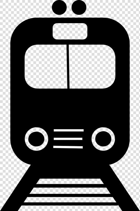 Train  Commuter  Silhouette  Frontal  Transport  Travel   Subway Clip Art  HD Png DownloadTransparent PNG