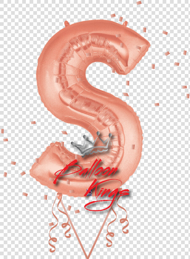 Rose Gold Letter S   S Letter Foil Balloons  HD Png DownloadTransparent PNG