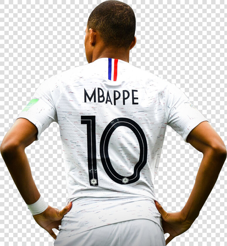 Mbappe White France Jersey  HD Png DownloadTransparent PNG