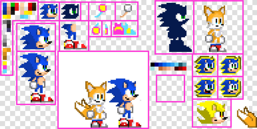 Finally  An Update To The Sonic Sprite Sheet Everyone   Sonic Exe Sprite Animation  HD Png DownloadTransparent PNG