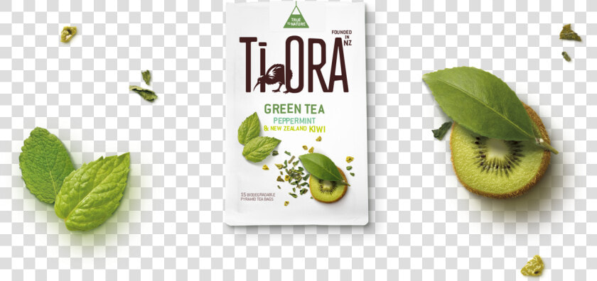 Tiora Tea Green Tea Peppermint And Kiwi  HD Png DownloadTransparent PNG