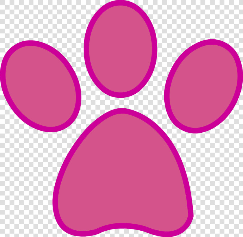 Panther Clipart Border   Pink Panther Paw Print  HD Png DownloadTransparent PNG